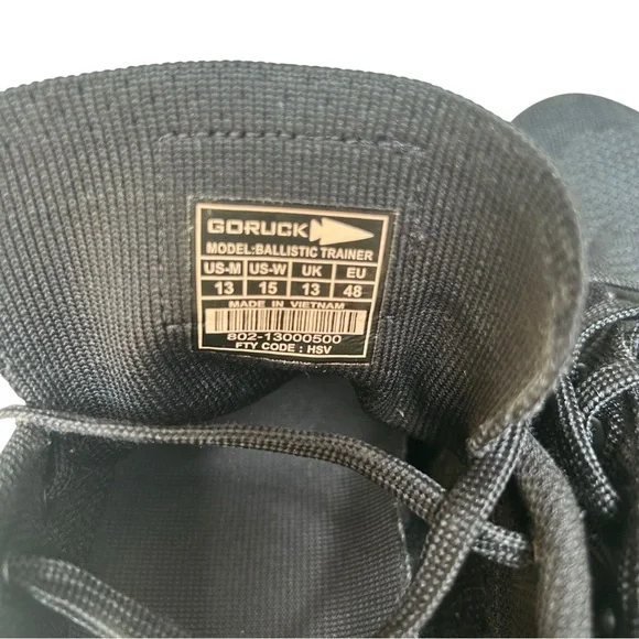 Goruck Ballistic Trainers Black and Brown Mens 13 - Picture 9 of 9